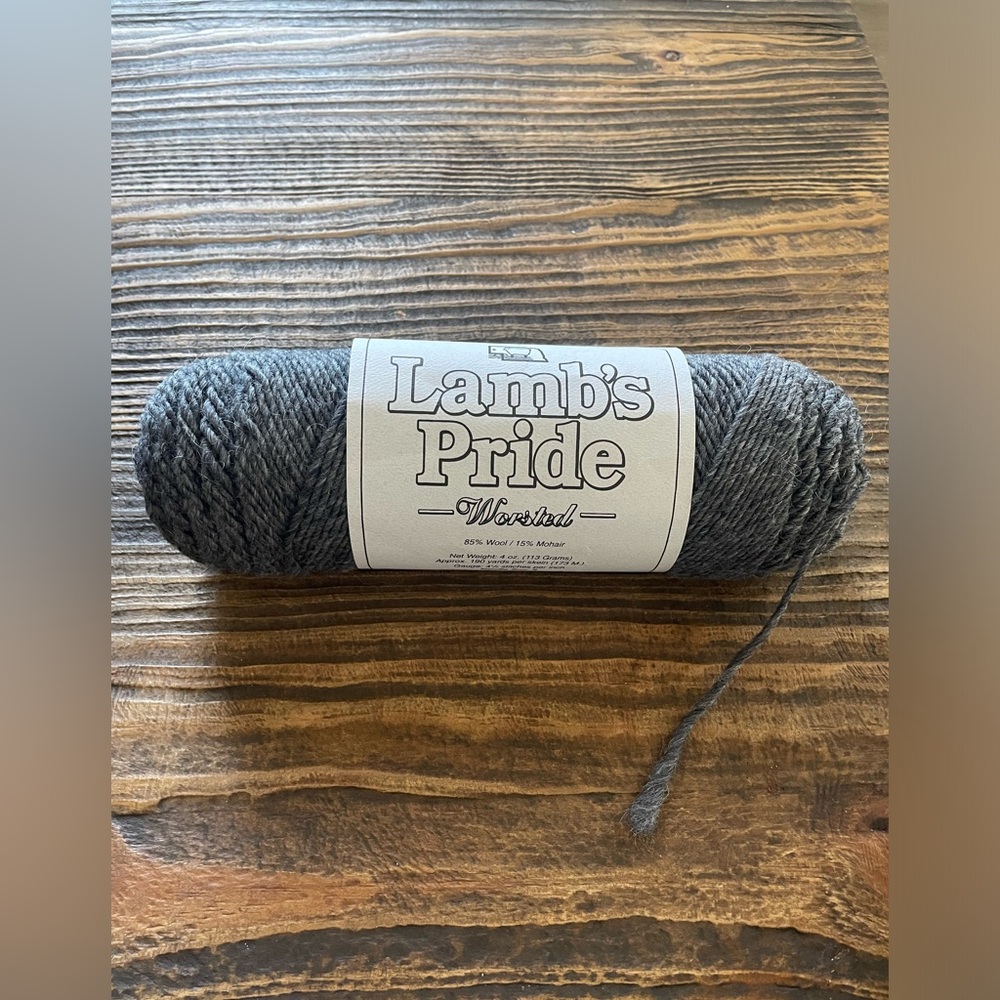 4 skeins Brown Sheep Lamb's Pride Worsted Yarn 1M04 Charcoal Heather New